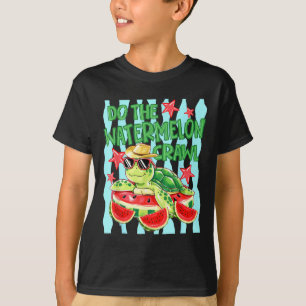 T-shirt Ed Faire La Crawl Pastèque Drôle Tortue Été