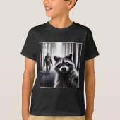 T-shirt Ed Raccoon Selfie With Sasquatch Bigfoot Funny Rac (Devant)