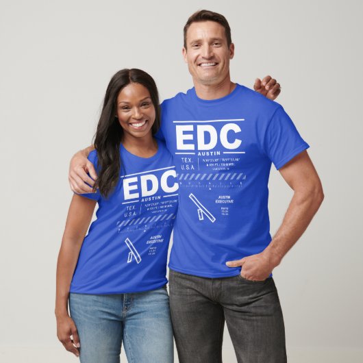 T-shirt EDC de l'aéroport exécutif d'Austin (Unisexe)