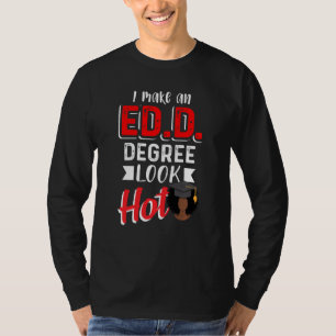 T-shirt Edd Docteur En Éducation Black Look Hot Doctorat G