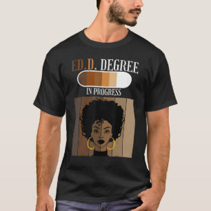 T-shirt Edd En Cours Doctorant Candidat Au Doctorat Noir A