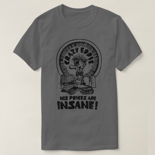 T-shirt Eddie fou est fou (Design devant)