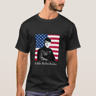 T-shirt Eddie Rickenbacker et le drapeau américain