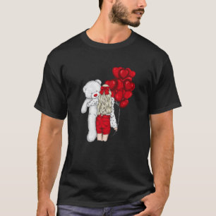 T-shirt EDDY BEAR JE T'AIME OREILLES Coeurs Ballons Tee