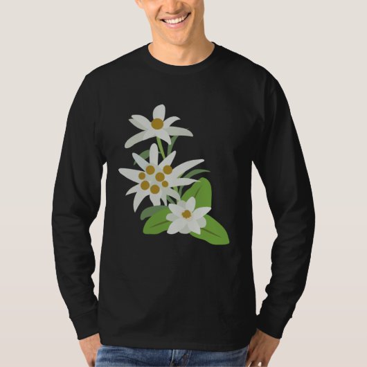 T-shirt Edelweiss Flower Mountain Flowers Switzerland Aust (Devant)