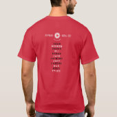 T-shirt Eden Prairie 12A Noir avec coq sur le dos (Dos)