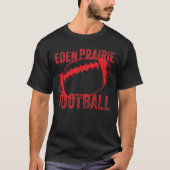 T-shirt Eden Prairie Football - Peinture Spray (Devant)