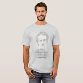 T-shirt Edgar Allan Poe Poet auteur Dream dans un rêve (Devant entier)