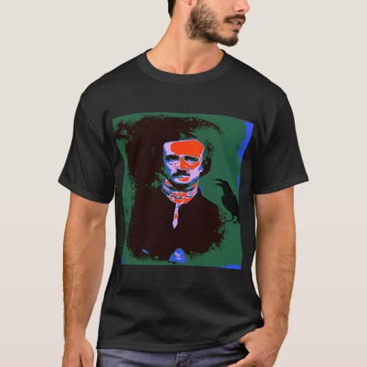 T-shirt Edgar Allan Poe Pop Art (Devant)