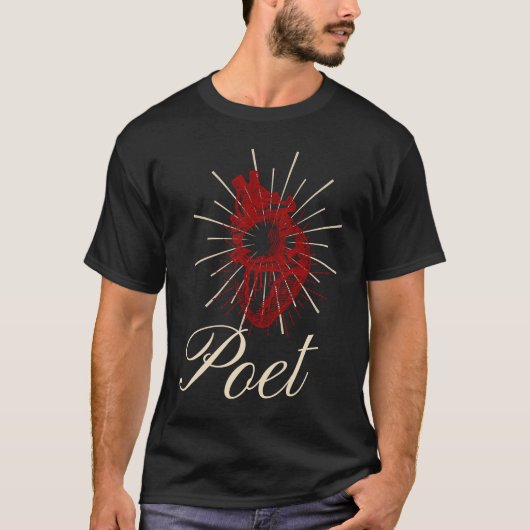 T-shirt Edgar Allan Poe Tell Tale Heart littéraire po po (Devant)