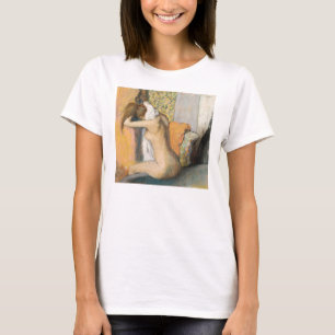 T-shirt Edgar Degas   après Bath, cou de séchage de femm