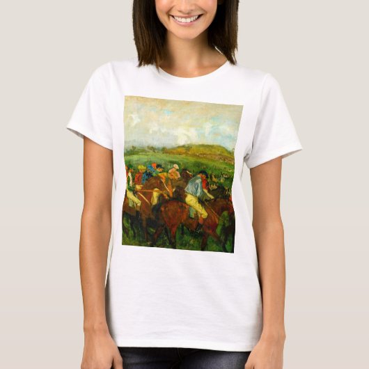 T-shirt Edgar Degas Équitation (Devant)
