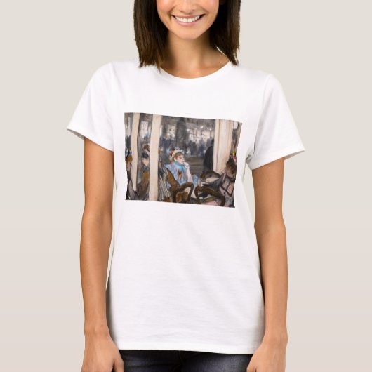 T-shirt Edgar Degas - Femmes sur une terrasse de café en s (Devant)