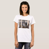 T-shirt Edgar Degas - Femmes sur une terrasse de café en s (Devant entier)