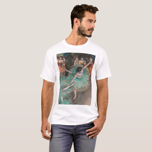 T-shirt Edgar Degas - Swaying Dancer / Danseuse en vert (Devant entier)