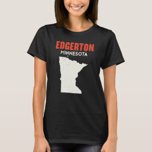 T-shirt Edgerton Minnesota USA State America Travel Minnes