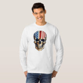 T-shirt "Edgy and Bold : Skull Printed T-Shirt" man (Devant entier)