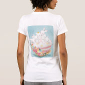 T-shirt Edgy Bunny Pâques Pâques Pâques arrive (Dos)