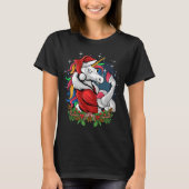 T-shirt Edgy Père Noël Unicorn (Devant)