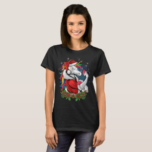 T-shirt Edgy Père Noël Unicorn