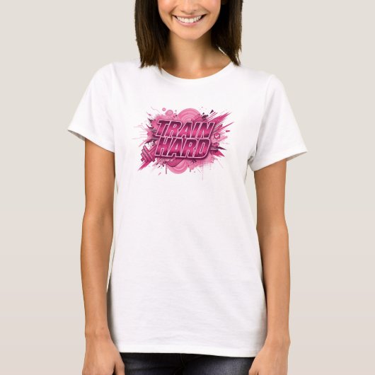 T-shirt Edgy Rose ENTRAÎNEZ-VOUS Statement (Devant)