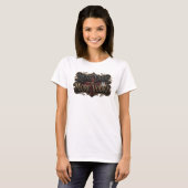 T-shirt Edgy Rose LESS TALK MORE VODKA Conception de Texte (Devant entier)