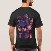 T-shirt Edgy Sakura Warrior Bird Anime Illustration (Dos)
