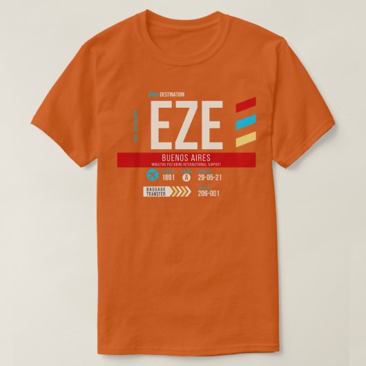 T-shirt Édimbourg Code aéroport EDI Bague C 1 (Design devant)