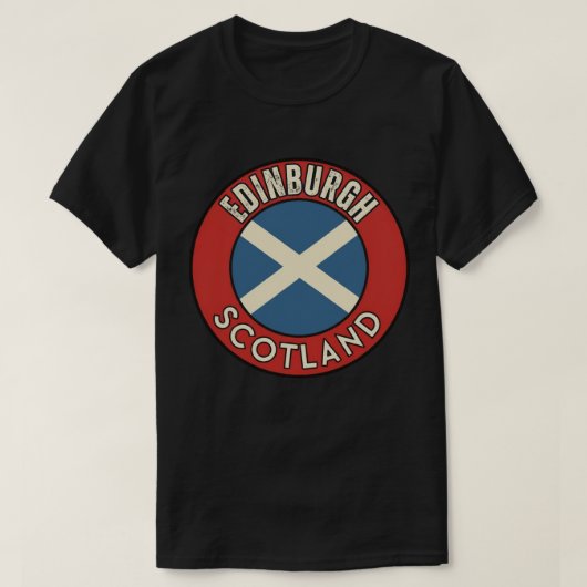T-shirt Édimbourg, Écosse (Design devant)
