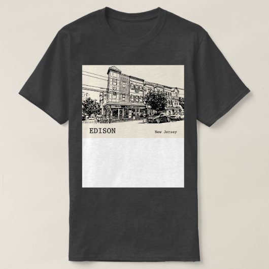 T-shirt Edison New Jersey 2 (Design devant)