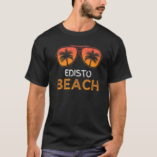T-shirt Edisto Beach Vintage Rétro Été Vacances en famille