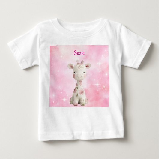 T-Shirt-Editable Pink Chinoiserie T-Shirt (Devant)