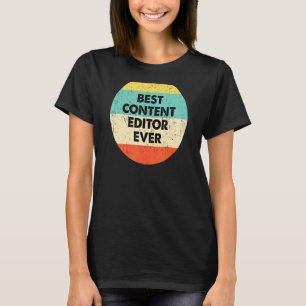 T-shirt Éditeur de contenu Meilleur éditeur de contenu ja