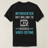 T-shirt Éditeur de modification vidéo introduit (Design devant)