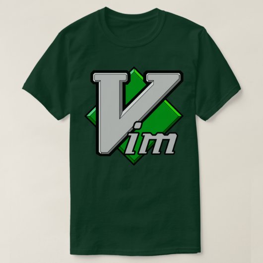 T-shirt Éditeur de texte Vim (Design devant)