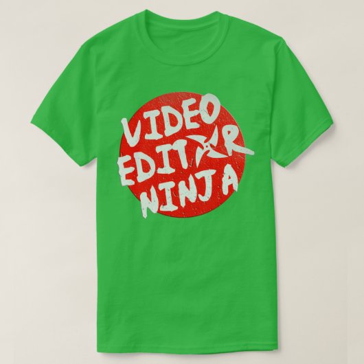 T-shirt Éditeur vidéo 11 (Design devant)