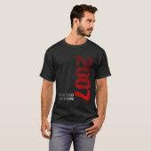 T-shirt Édition 2007 16E Né 2007 (Devant entier)