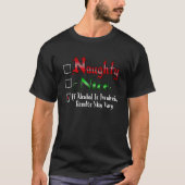T-shirt Édition Alcool Naughty Ou Nice (Devant)