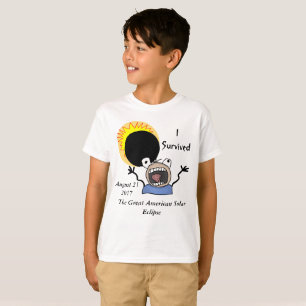 T-shirt Édition de survie de l'éclipse 2017 solaire
