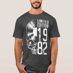 T-shirt Edition Limitée 1982 Vintage Vinyl Record Lover Go