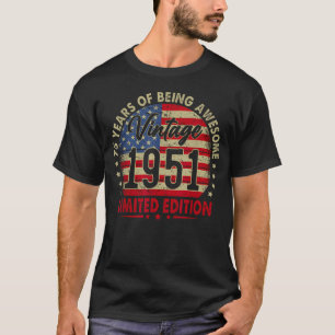 T-shirt Édition limitée 75e anniversaire Vintage 1951 75