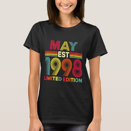 T-shirt édition limitée anniversaire mai 1998 28 ans (Devant)