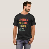 T-shirt Édition Limitée Anniversaire Mars 2020 (Devant entier)
