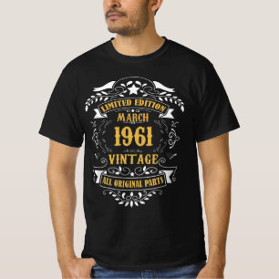 T-shirt Édition limitée Mars 1961 Vintage Toutes les PPA
