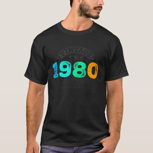 T-shirt Édition Limitée - Millésime 1980 (Devant)