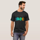 T-shirt Édition Limitée - Millésime 1980 (Devant entier)