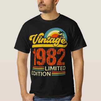 T-shirt Édition limitée Rétro Anniversaire 1982