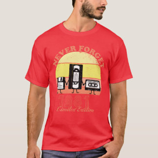 T-shirt Édition limitée Vin Anniversaire 1981 À ne jamais