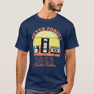 T-shirt Édition limitée Vin d'anniversaire 1983 à ne jamai