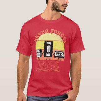 T-shirt Édition limitée Vin d'anniversaire 1984 À ne jamai